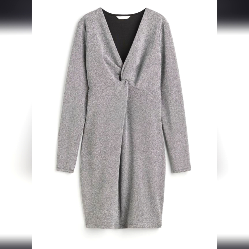 H&M sparkly knot dress